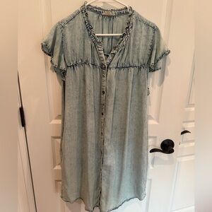 Eesome Light Blue Denim dress